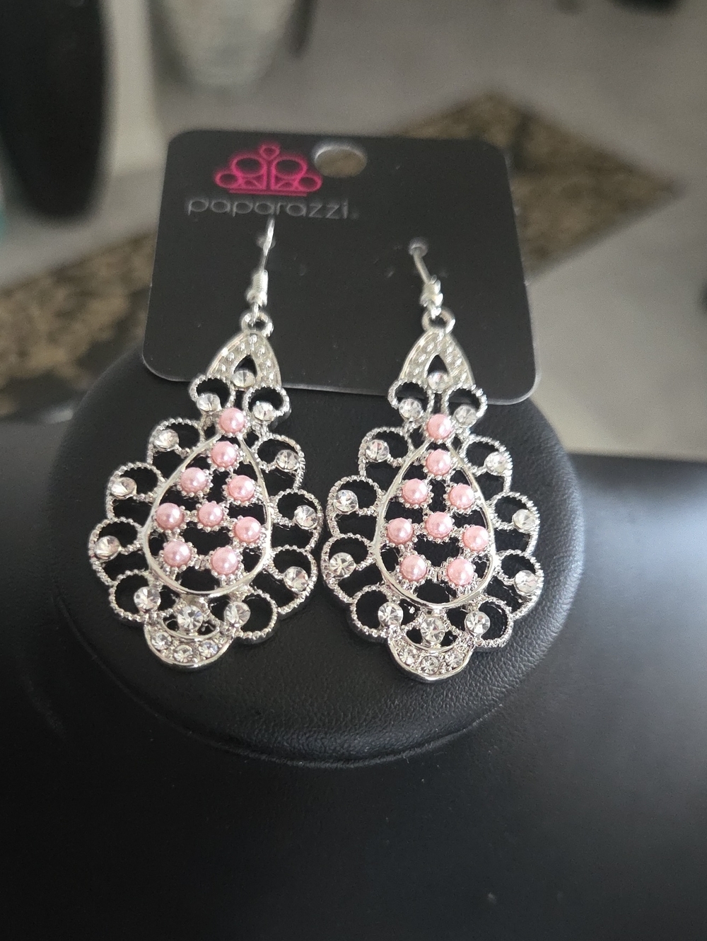 Paparazzi Sprinkle On Your Sparkle Pink Earrings NWT
